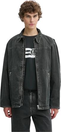 Maison Margiela Denim Jassen - Heren - Spijkerjassen - Grijs - M - Denim - Jassen
