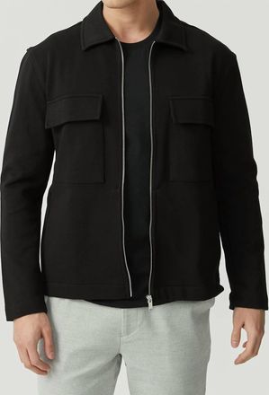 Mavi Zip Front Jacket In Black
