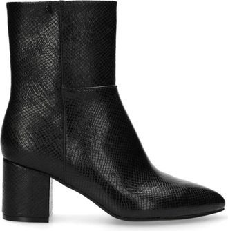 Mexx Pam Mila Enkellaars - Dames - Laarzen met Hak - Zwart - 40 EU - Schoenen