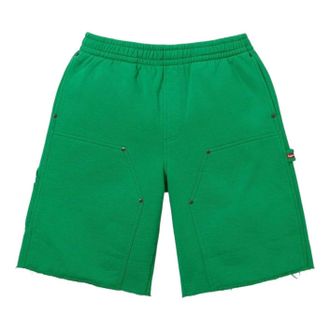 SUPREME SS26 Double Knee Painter Sweatshort Green SUP-SS26-204-GRN