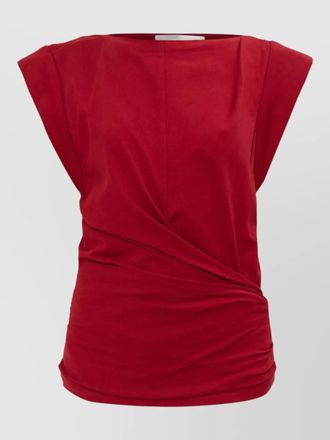 Isabel Marant maisan asymmetric draped knee length top
