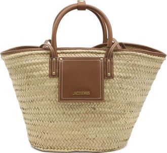 Jacquemus Le Panier Soli Rafia Basket Bag