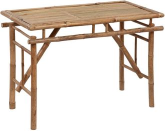 vidaXL vidaXL Tavolo da Giardino Pieghevole 115x50x75 cm Bamb&ugrave;