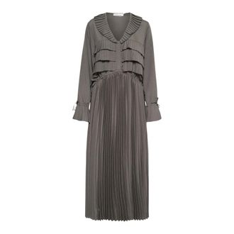 Karen by Simonsen KBRegina Jurk - Dames - Jurken - Grijs - Maat: XL Poliester