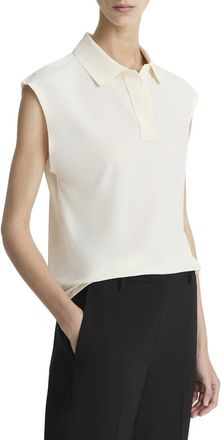 Vince Cap Sleeve Polo Shirt