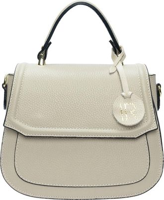 Isabella Rhea Beige Rundleer Tas