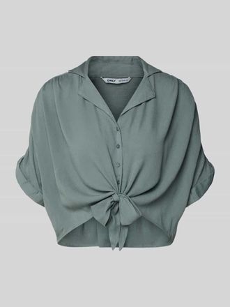 Only Regular Fit Hemdbluse aus reiner Viskose Modell PAULA in Schilf, Gr&ouml;&szlig;e XL