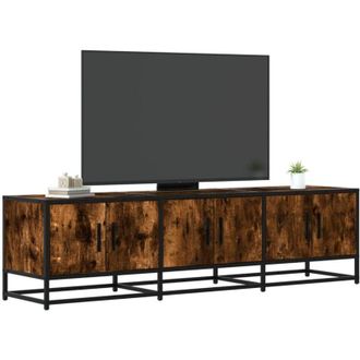 vidaXL vidaXL Mobile TV Rovere Fumo 150x35x41 cm in Truciolato e Metallo