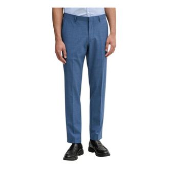 Michael Kors Broeken, Heren, Blauw, XL, Wol, Kostuumbroek