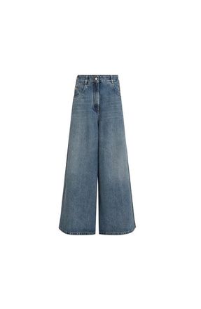 Brunello Cucinelli Maxi trousers in Denim at Nordstrom, Size 40 It