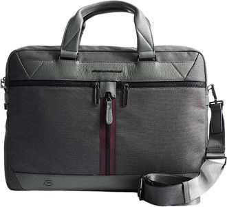 Piquadro Trakai Groene Unisex Werk Tas - Dames - Laptoptassen - Groen - ONE Size - Leer - Tassen