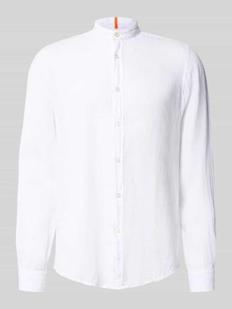 Boss Orange by Hugo Boss BOSS Orange Regular Fit Freizeithemd aus reinem Leinen Modell RACE_1_M in Ocean, Gr&ouml;&szlig;e XXXL