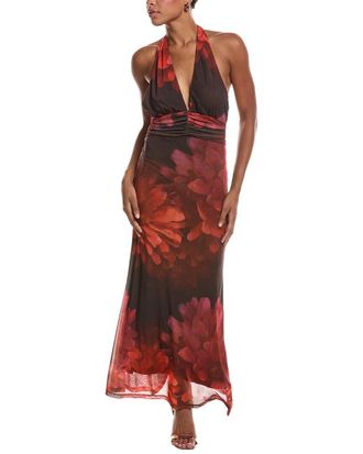 Bardot Elera Printed Mesh Maxi Dress
