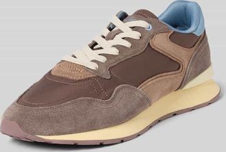Hoff Sneaker aus Leder-Textil-Mix Modell City Retro in Mittelbraun, Gr&ouml;&szlig;e 40