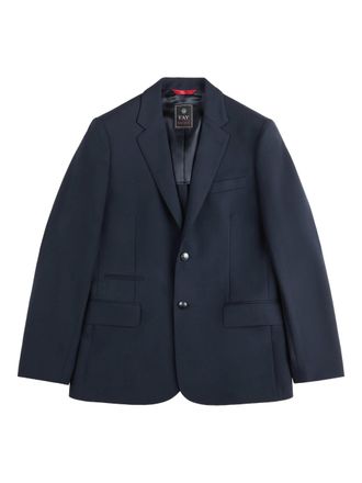 Fay Tailored Notch Lapel Red Trim Blazer