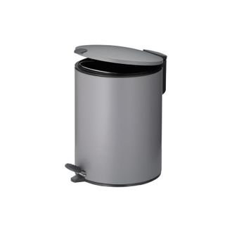 KELA Kela Mats Cubo De Basura Con Pedal Gris Claro 5 Litros