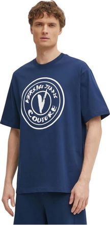 Versace Jeans Couture Hombre, Camisetas, Azul, Talla: S