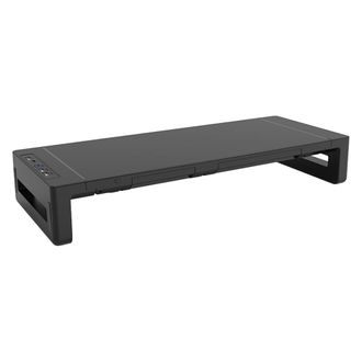 OEM Soporte Elevador Ajustable Para Monitor Con Iluminaci&oacute;n Rgb, Base Plegable Ergon&oacute;mica, Compartimentos De Almacenamiento Y 3 Puertos Usb Organizador De