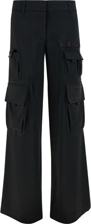 Off-white Black Embroidered Logo Cargo Pant