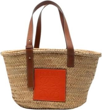Loewe Pre-owned Tote Bags, female, Beige, Size: ONE SIZE Pre-owned Leather handbags