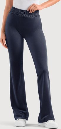 Bloch Ladies Apex Velvet Flared Legging, Dark Almond Velvet