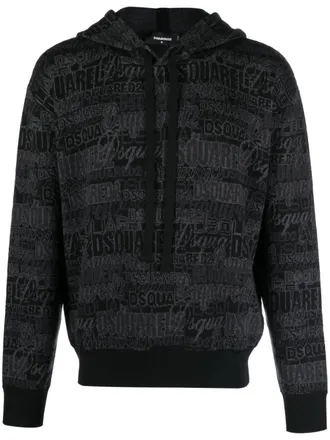 Dsquared2 Intarsia hoodie - Grijs