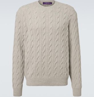 Ralph Lauren Purple Label Pullover in cashmere a trecce