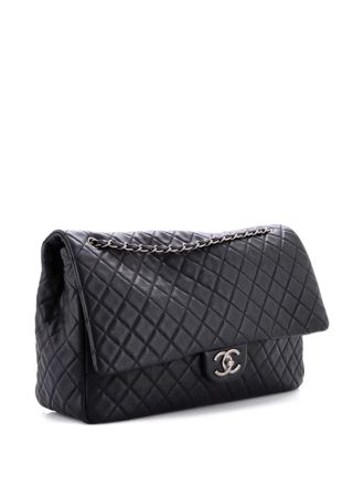 Chanel Airlines CC Flap Bag Quilted Calfskin XXL shoulder bag - Black