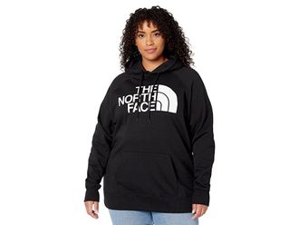 The North Face Plus Size Half Dome Pullover Hoodie (TNF Black/TNF White) Womens Clothing