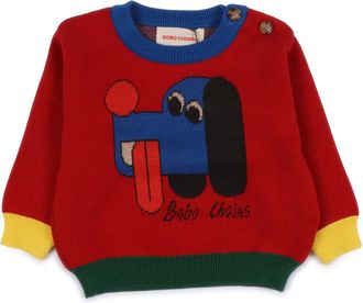 Bobo Choses Maglione jacquard Doggy Mate