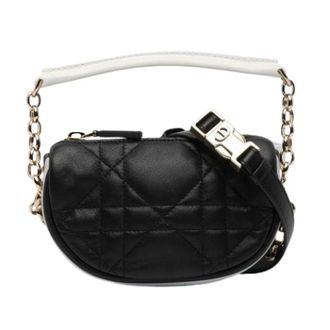 Dior Pre-owned Cross Body Bags, female, Black, Size: ONE SIZE Pre-owned Quilted Satchel