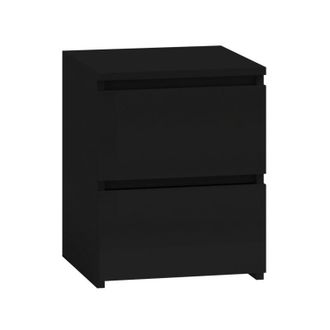 Topeshop Topeshop Malwa M2 Mesita De Noche Negra Dise&ntilde;o Moderno
