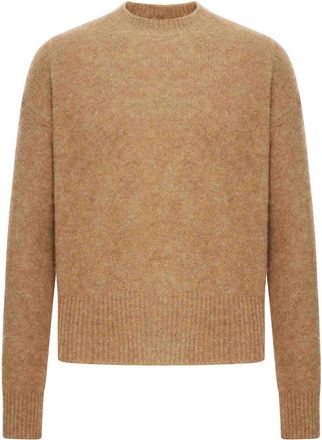 Ami Crew Neck Alpaca Wool Sweater