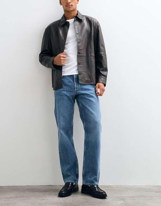 Arket Ocean jeans dritti ampi blu medio