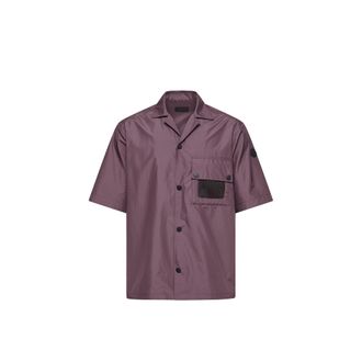 Moncler Moncler Logo Short Sleeve Shirt, Men, Purple, Size: Xl