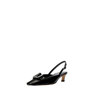 Michael Kors Jaden Kitten Sling Pump Black 40T5JDMS2L Womens