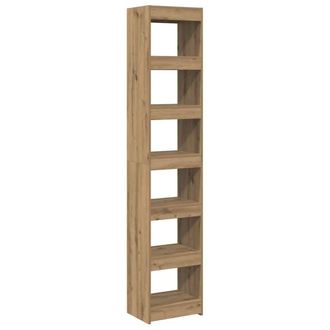 Berkfield Home Book Cabinet/Room Divider Artisan Oak 40x30x198 cm in Brown | Size: 40 x 30 x 198 cm