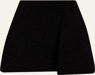 SIMKHAI Wilder Ottoman Knit Mini Skirt