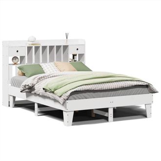 Berkfield Home Bed Frame without Mattress White 160x200 cm Solid Wood Pine