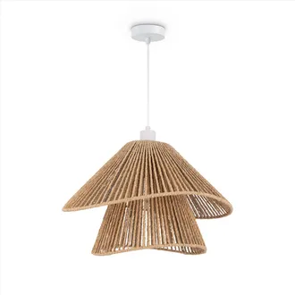 Paco Home Paco Home - Led L&aacute;mpara Colgante Comedor L&aacute;mpara Colgante Sal&oacute;n Cocina Papel Estilo Boho E27 Blanco, Typ 5 (de)