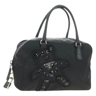 Prada Pre-owned Handbags, female, Black, Size: ONE SIZE Pre-owned Vintage Hand Bag