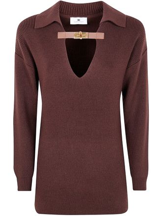Elisabetta Franchi Polo Neck Sweater