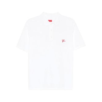 Isaia Polo Shirts, male, White, Size: 2XL Sweater Isaia