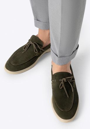 Wittchen Heren Groene Su&egrave;de Mocassins