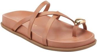 Marc Fisher Braidey Slide Sandal in Medium Natural at Nordstrom, Size 9.5