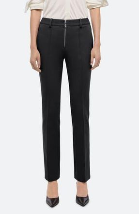 Helmut Lang Pintuck Pleat Slim Pants in Black at Nordstrom Rack, Size 8