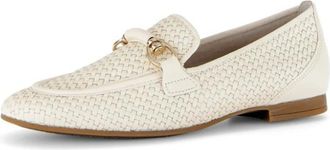 Gabor Instapper met gevlochten look en decoratieve gesp - Dames - Schoenen - Beige - Maat: 39 EU