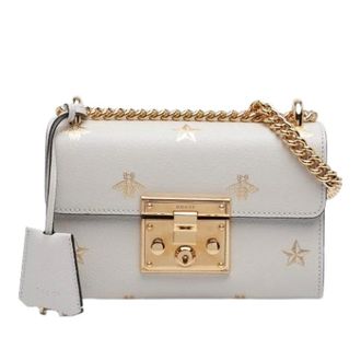 Gucci Pre-owned Cross Body Bags, female, White, Size: ONE SIZE Pre-owned Vintage Chain Crossbody Bag