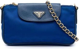 Prada Borsa a tracolla in nylon Pre-owned - - Pre-owned - Donna - Blu - ONE SIZE