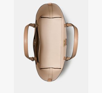 Kate Spade New York Womens Tessa Tote Bag With Charm in Brown | Grainy Leather